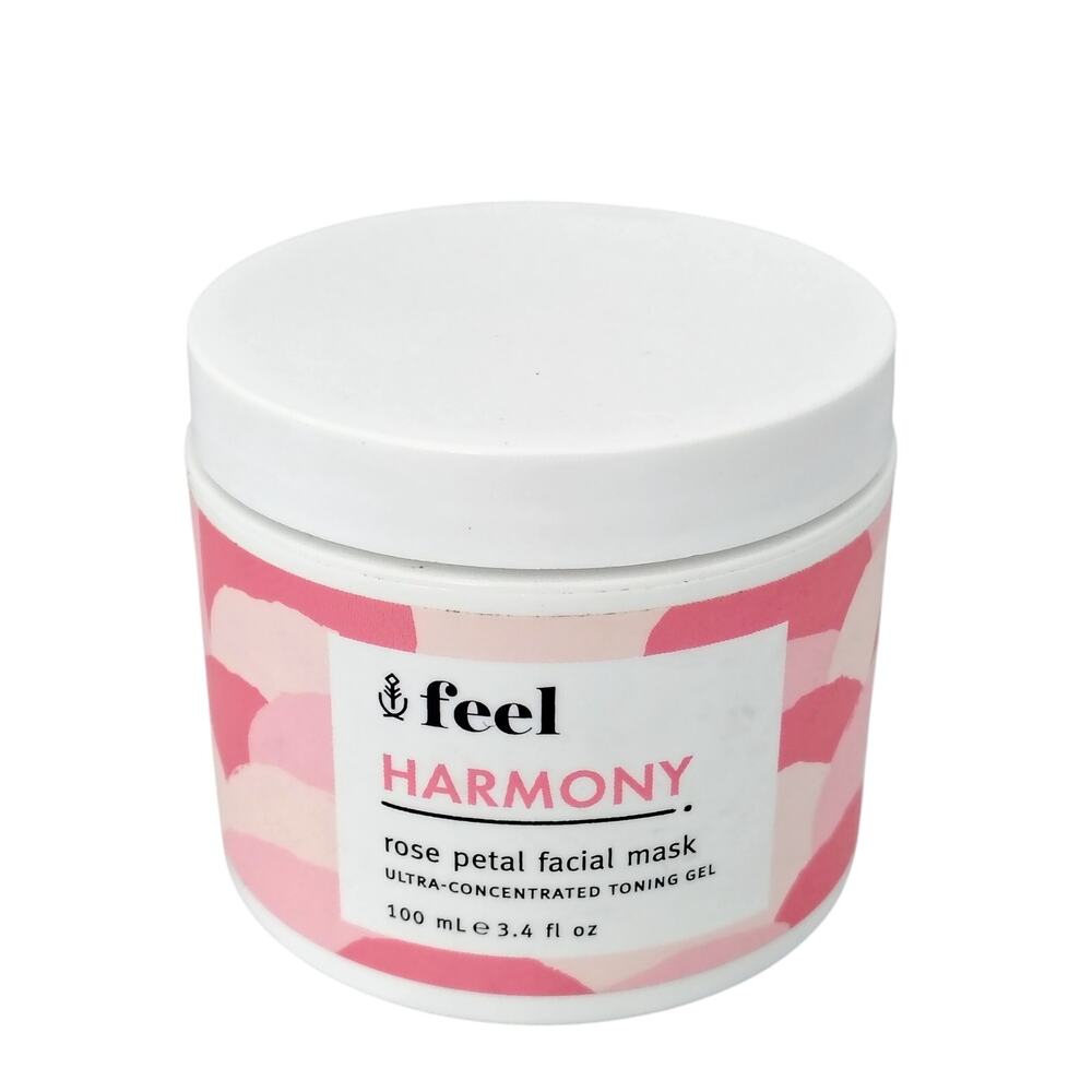 Feel Harmony Rose Petal Facial Mask Ultra Concentrated Toning Gel 3.4 oz.